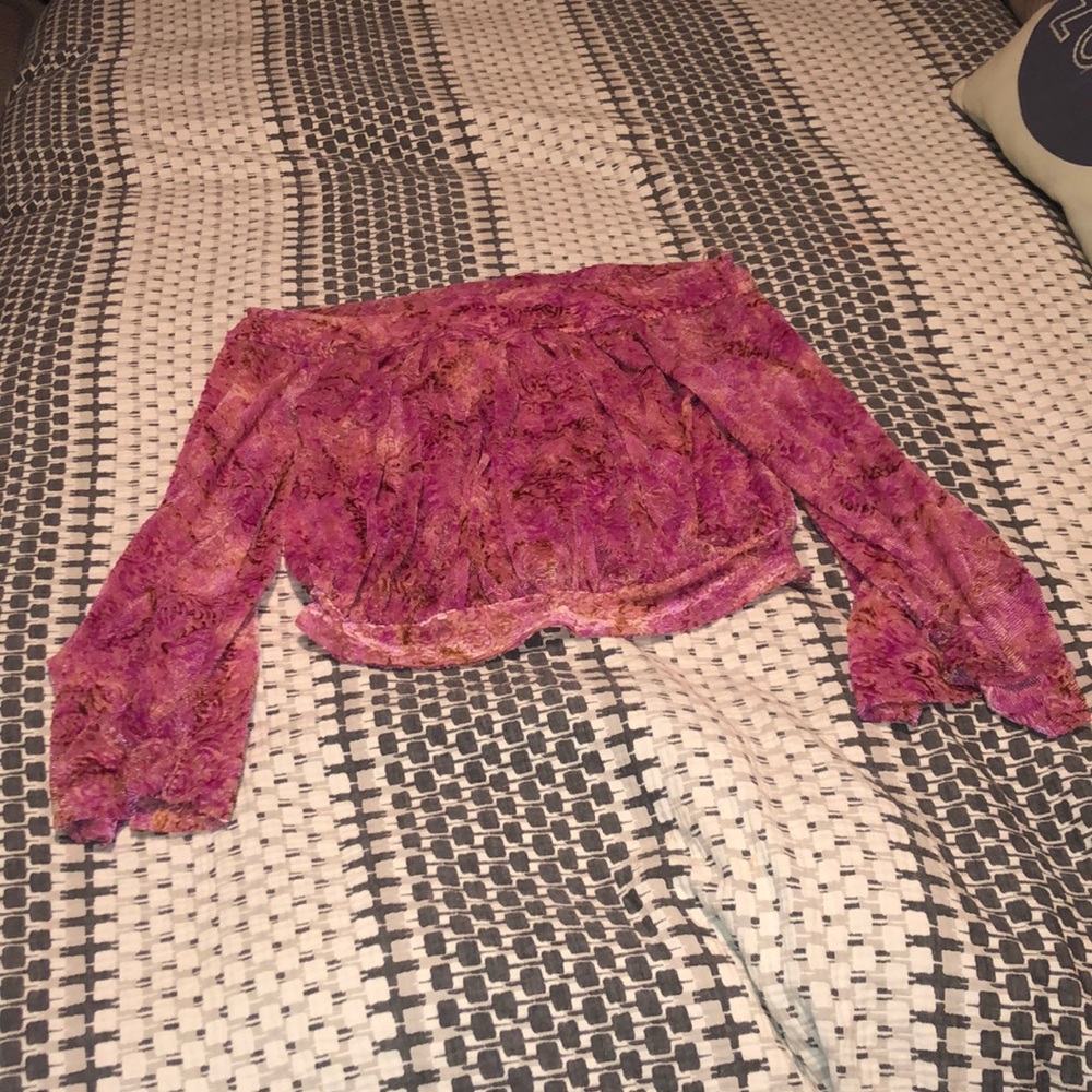 Free people hippy off the shoulder top!